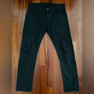 Levi's 511 Jeans Mens Straight Leg Slim Fit Black Dark Wash Denim Size 30x30